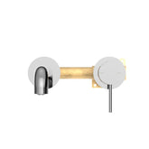Mecca Wall Basin Mixer Combination Seperate Plate - Chrome